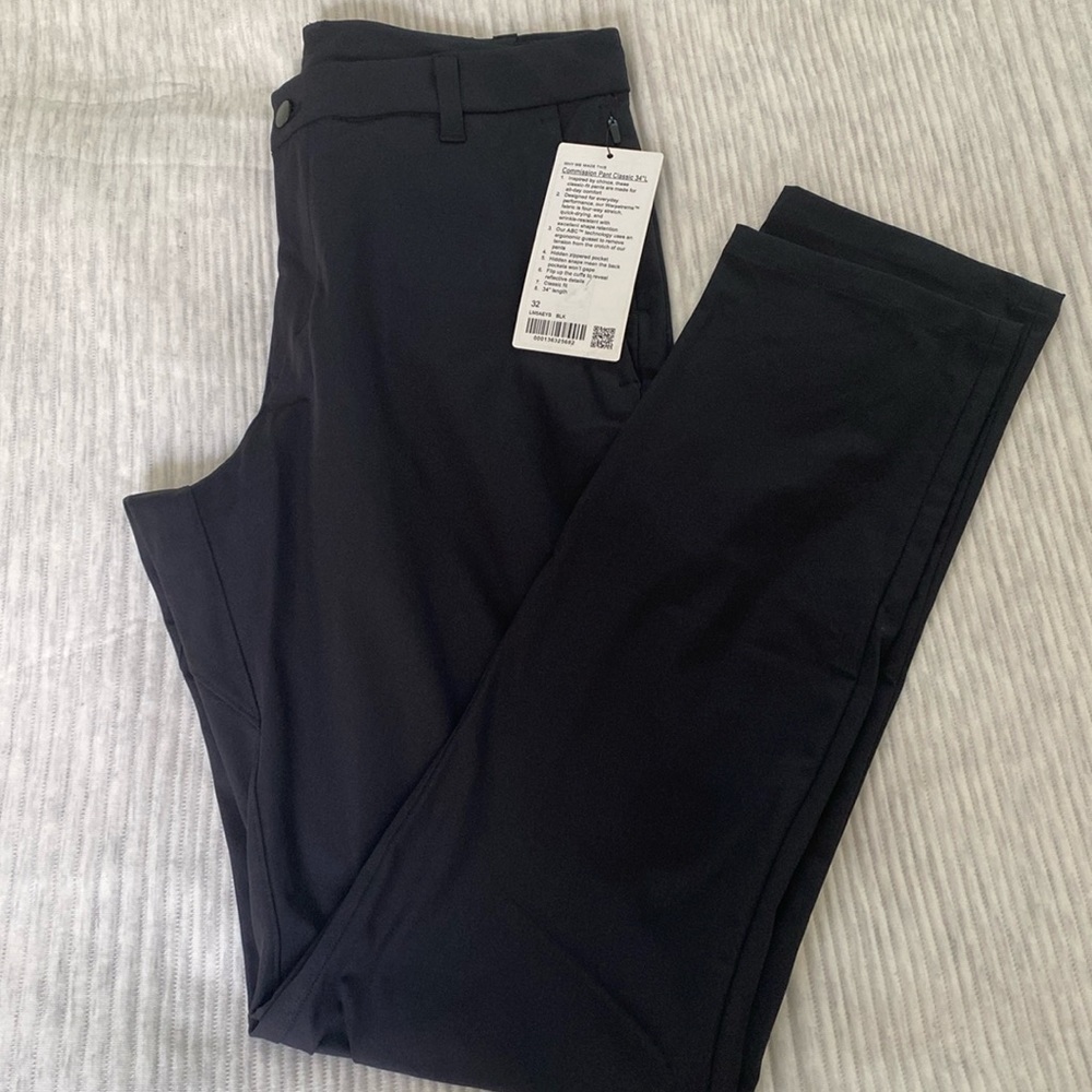 NEW Lululemon MENS commission pants classic ✔️